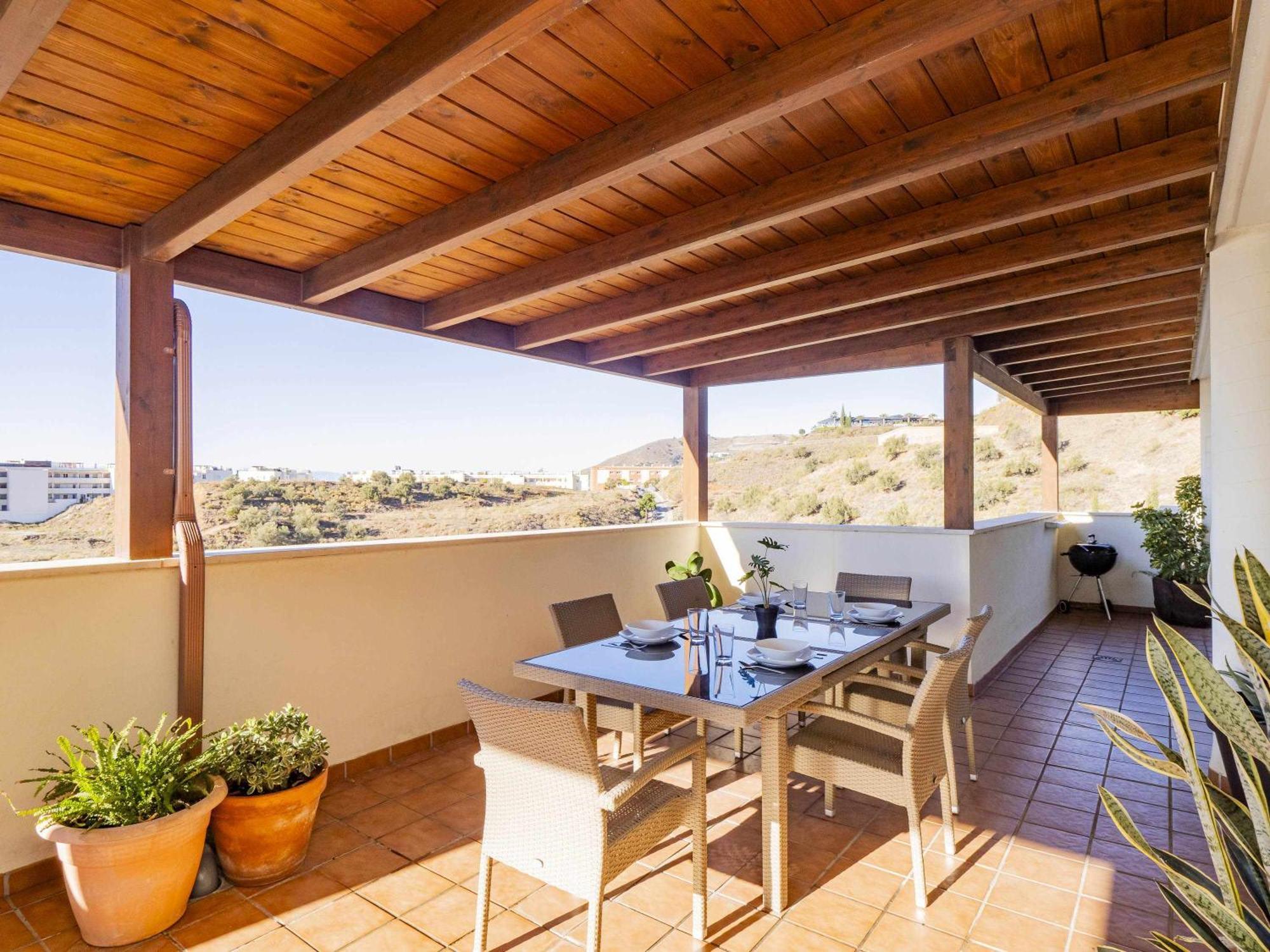 Atico Con Vistas Al Mar Piscina Y Parking Daire Málaga Dış mekan fotoğraf